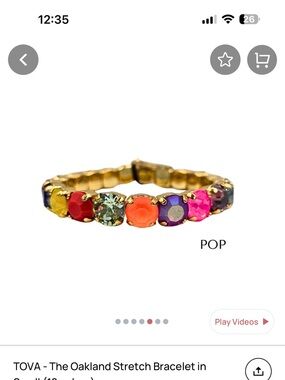 TOVA Oakland Stretch Bracelet - Pop